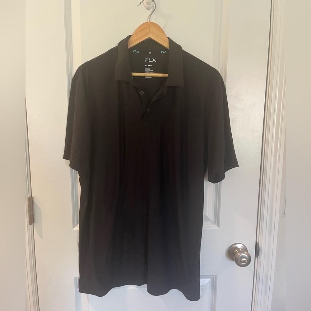 FLX Black Polo Shirt XL Tall
